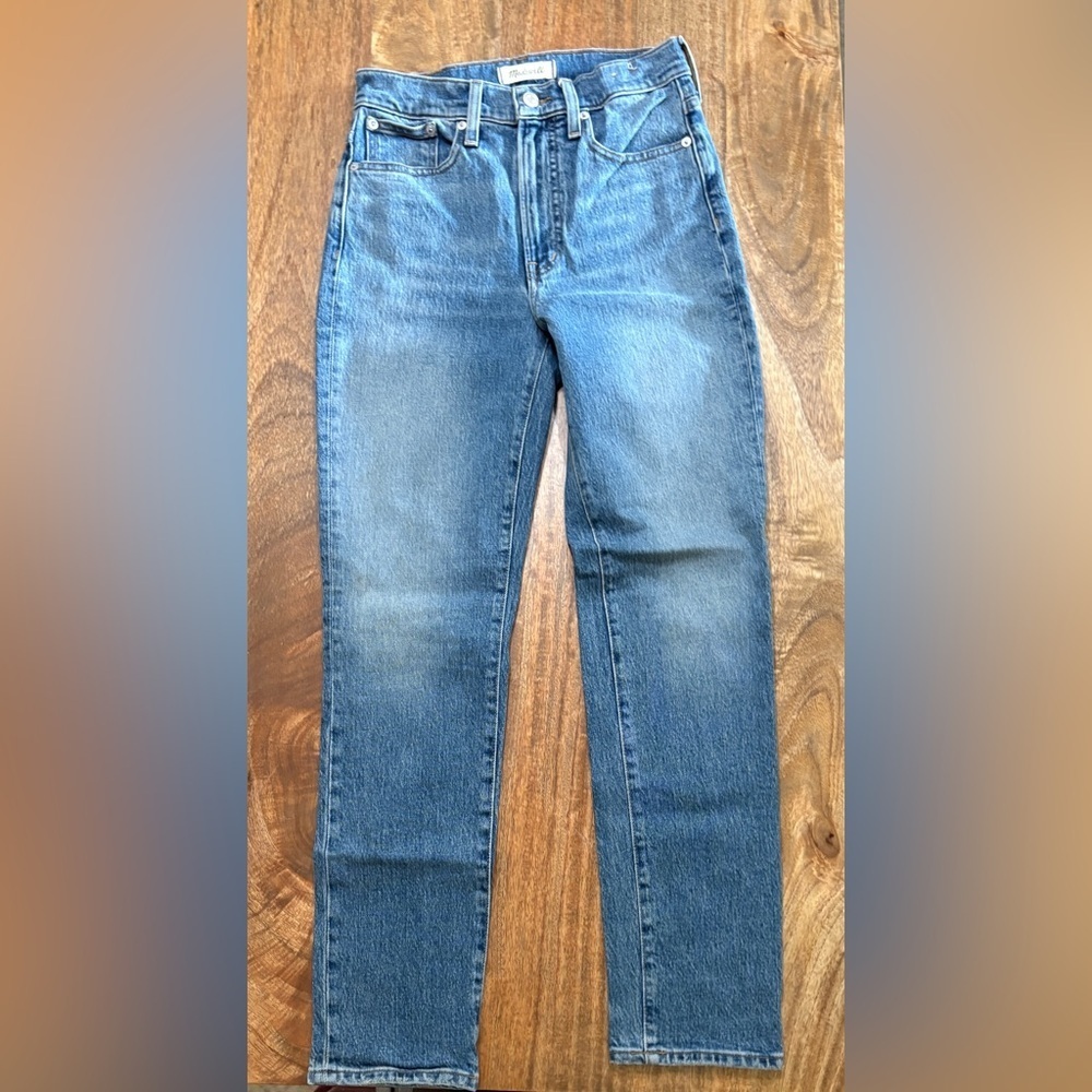 Madewell Womens The Perfect Vintage Jeans Slim Straight Leg Denim Blue Size 25